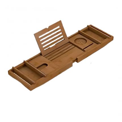 Bamboo Bathtub Tray Spa Bath Caddy and Organizer